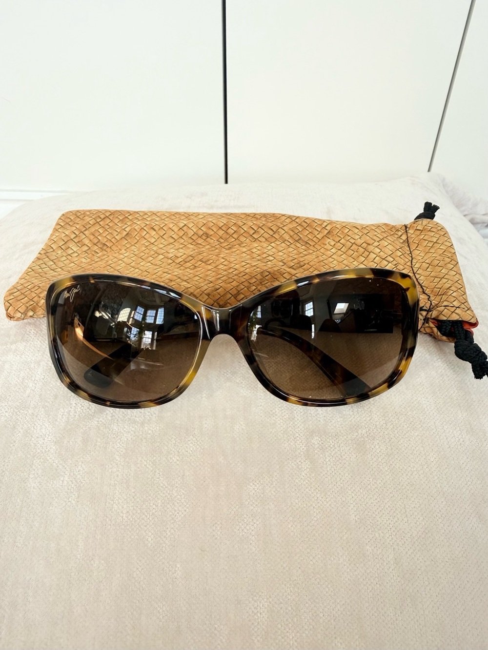 Maui Jim Tortoiseshell Oversized Women’s Sunglasses - Brown Lenses